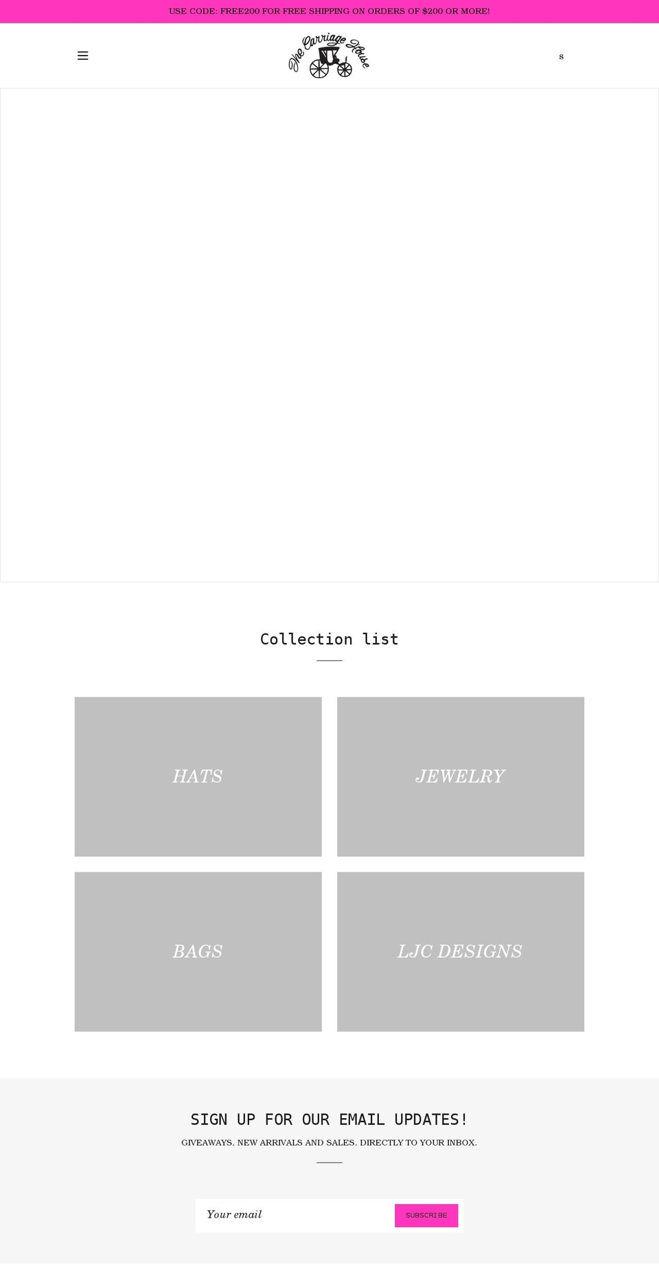 carriagehouseclothing.com shopify website screenshot