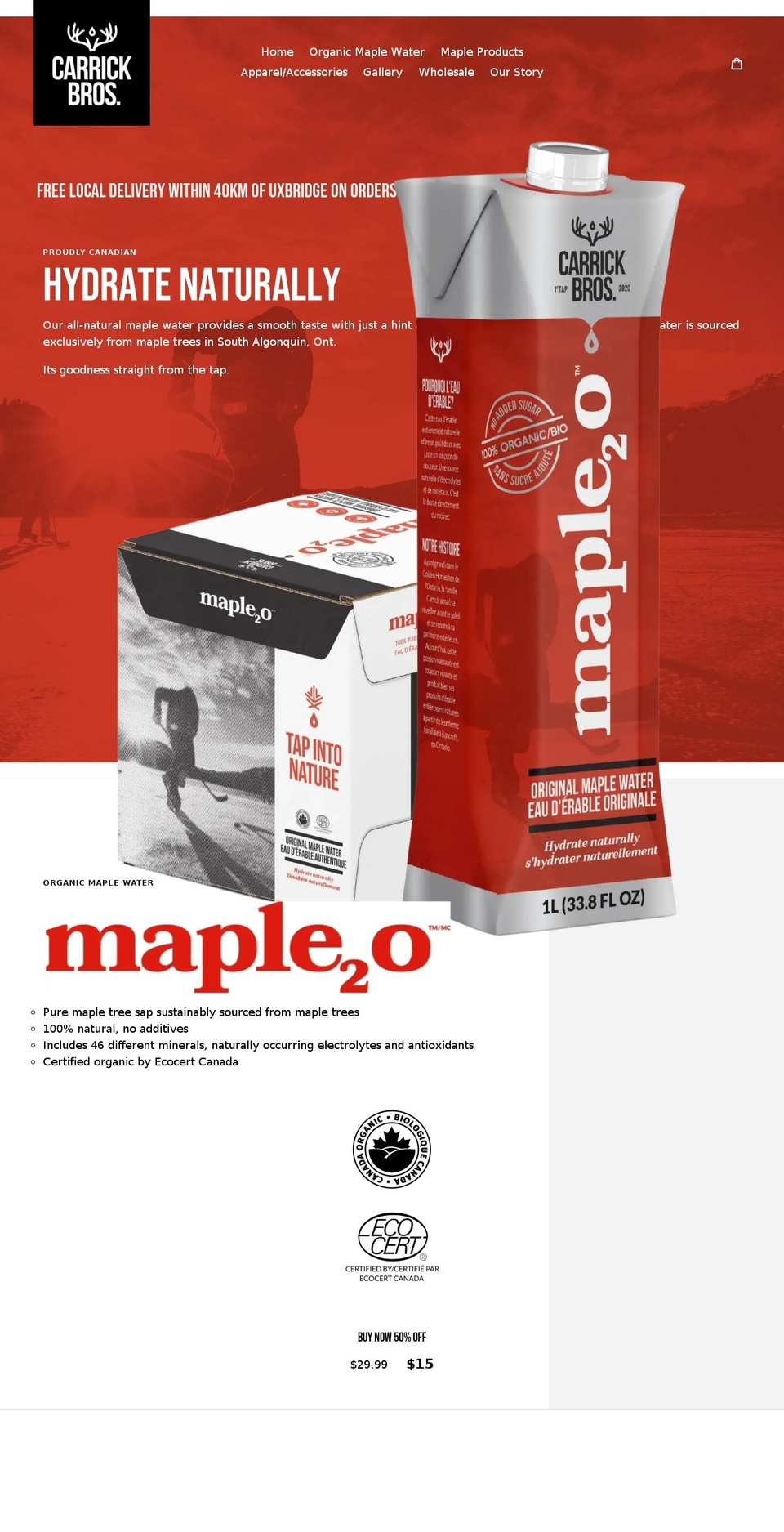 carrickbros.com shopify website screenshot