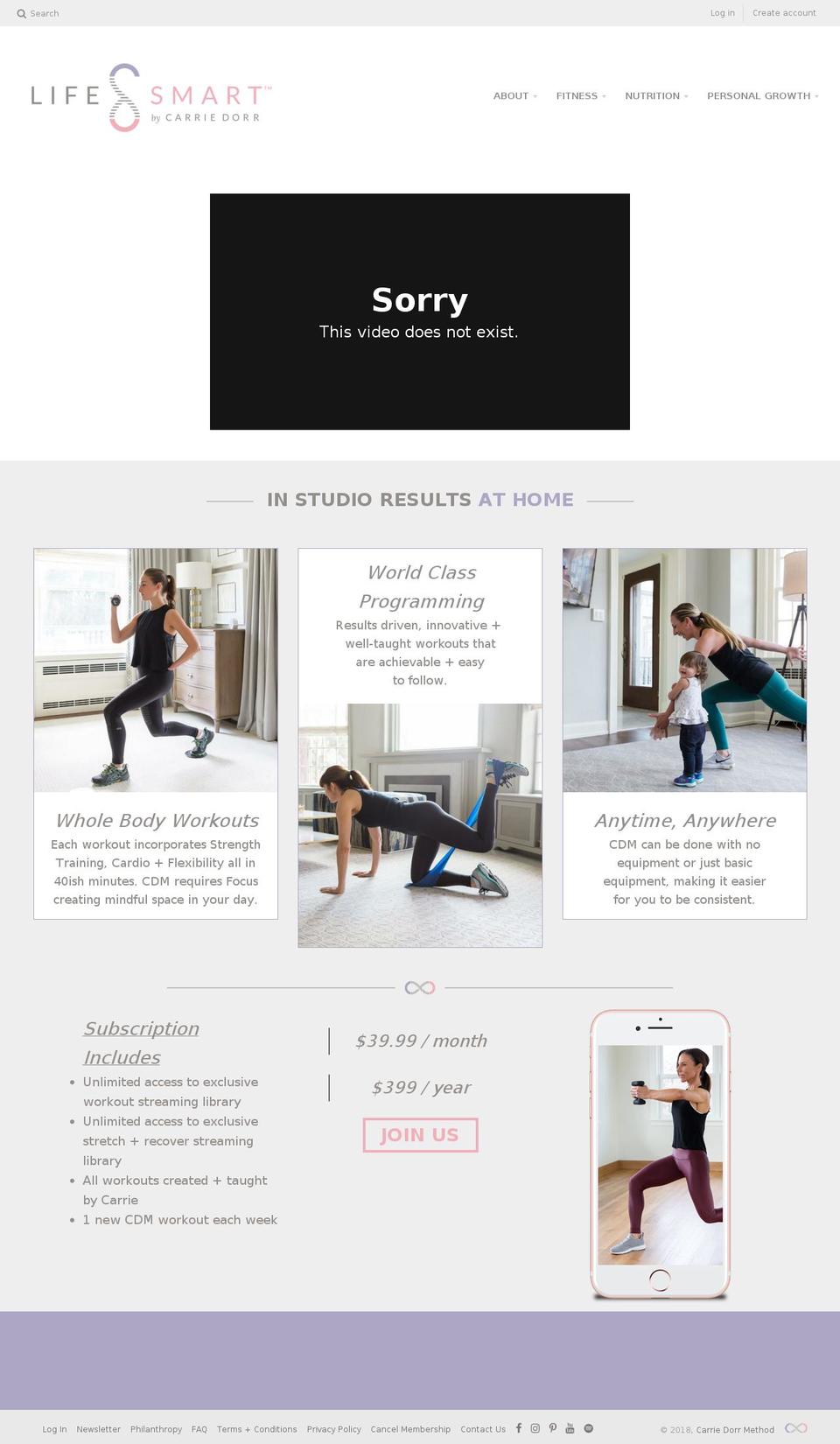 carriedorr.com shopify website screenshot