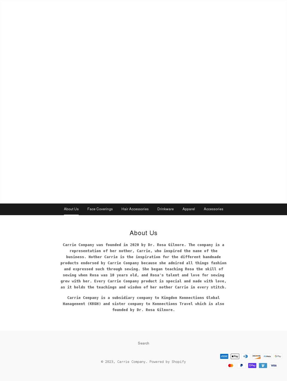 carriejco.com shopify website screenshot