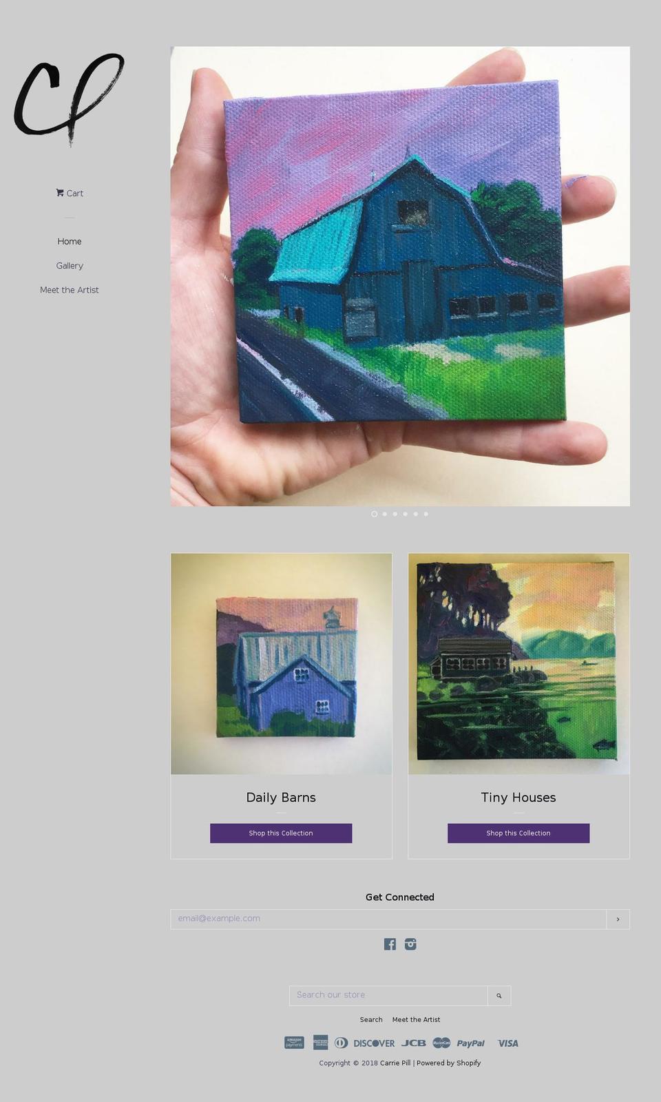 carriepill.com — Shopify storefront screenshot