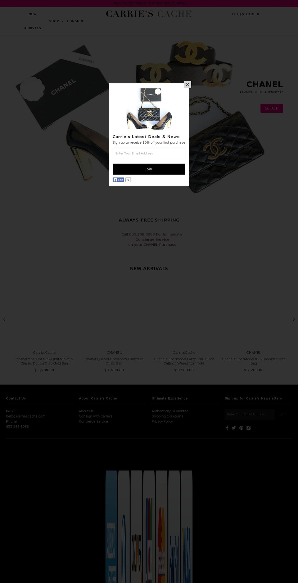 epic-shopify-theme-v1 Shopify theme site example carriescache.com