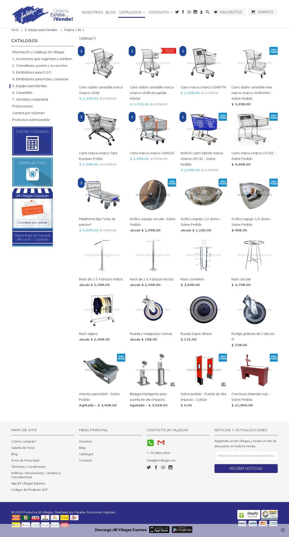 carritos.mx shopify website screenshot