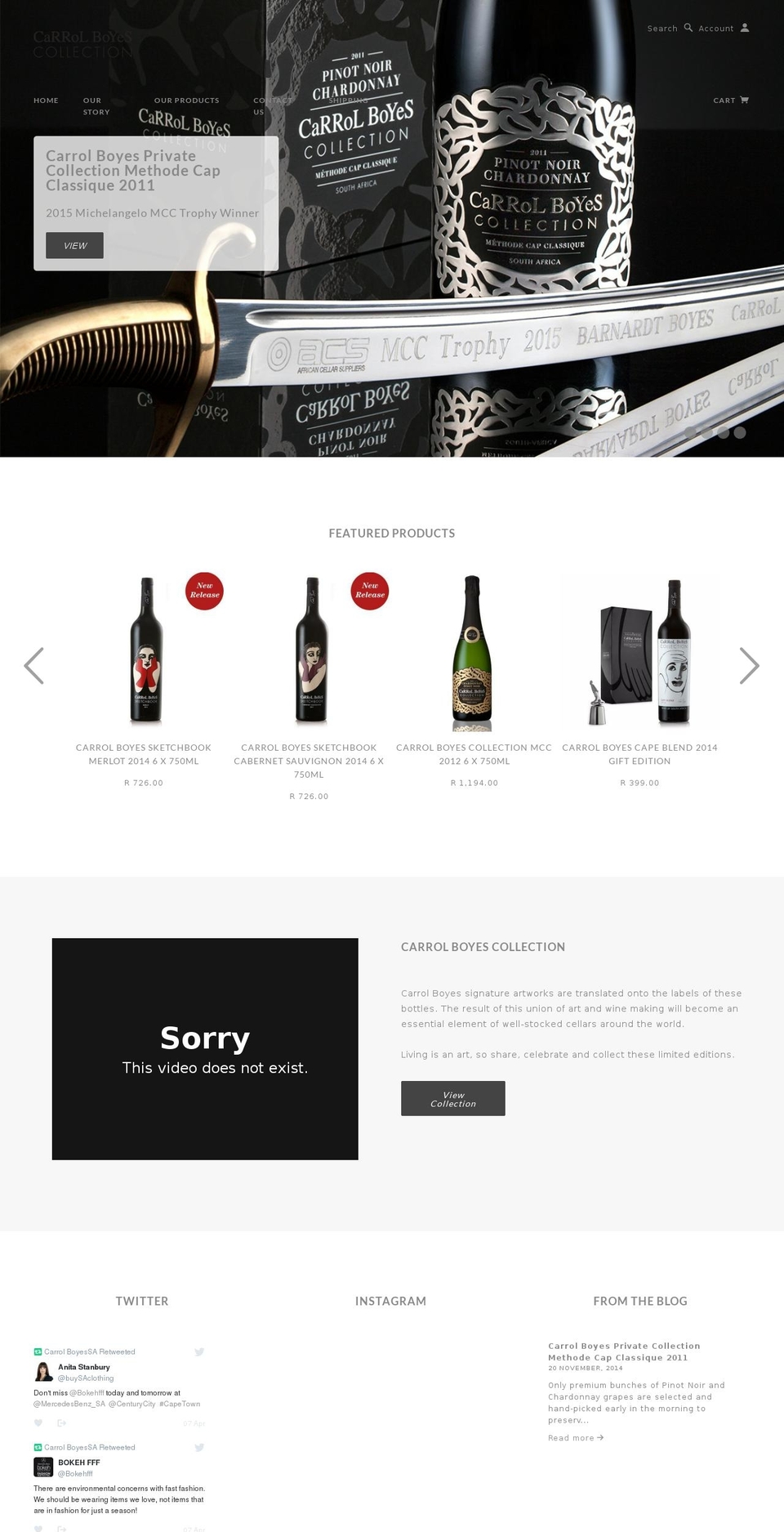 carrolboyeswines.com shopify website screenshot