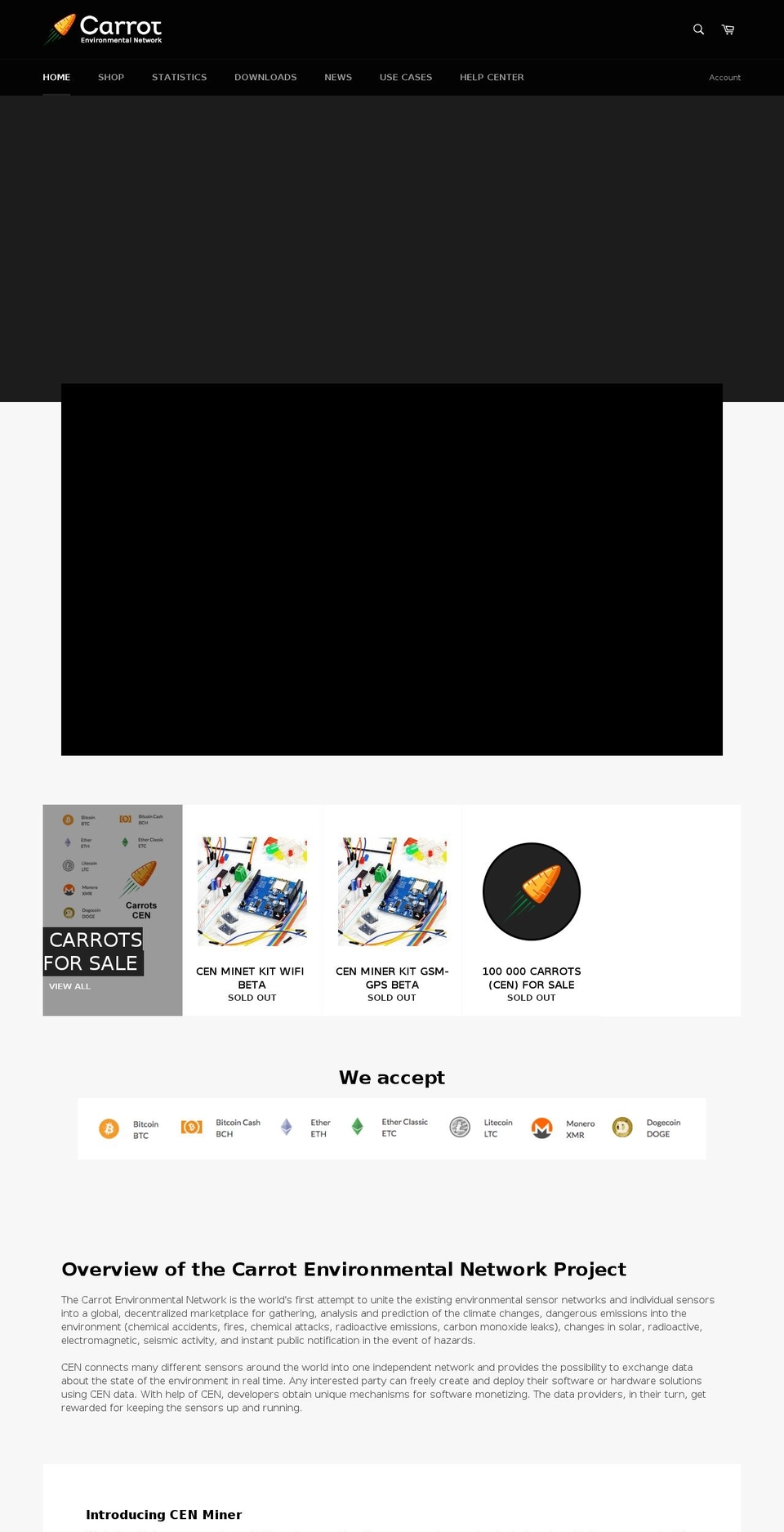 carrot.network shopify website screenshot