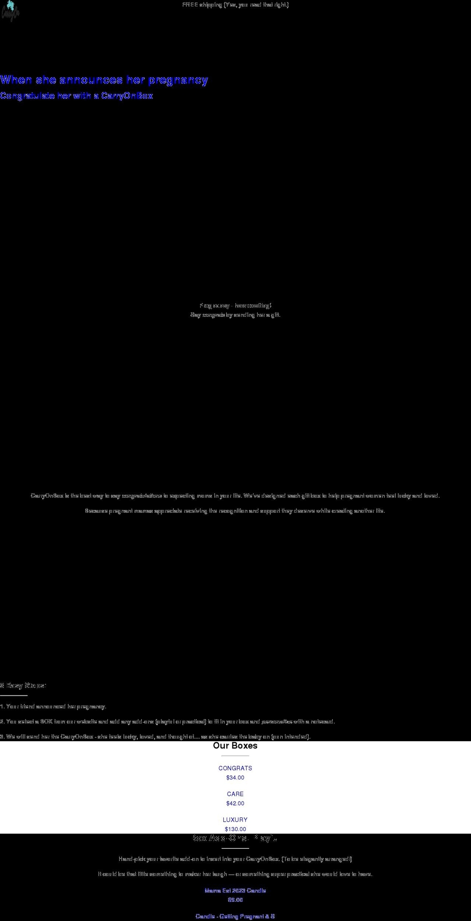 carryonbox.com shopify website screenshot