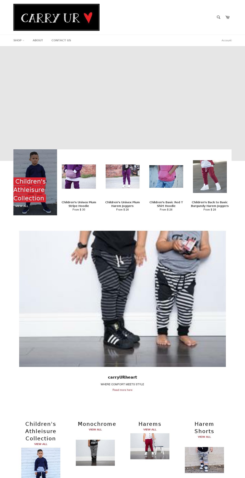 carryurheart.com shopify website screenshot