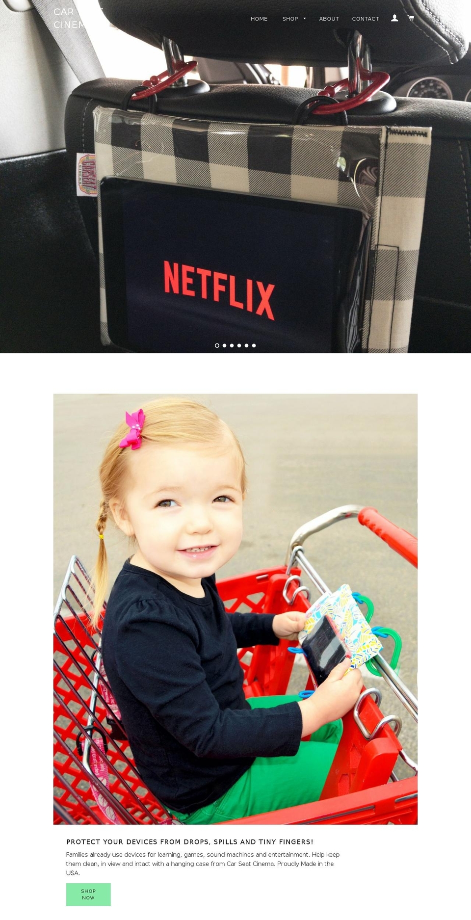 carseatcinema.com — Shopify storefront screenshot