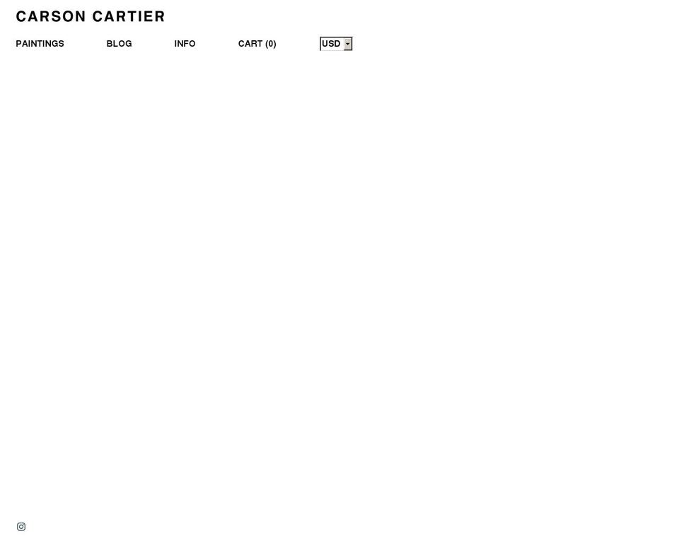 carsoncartier.com shopify website screenshot