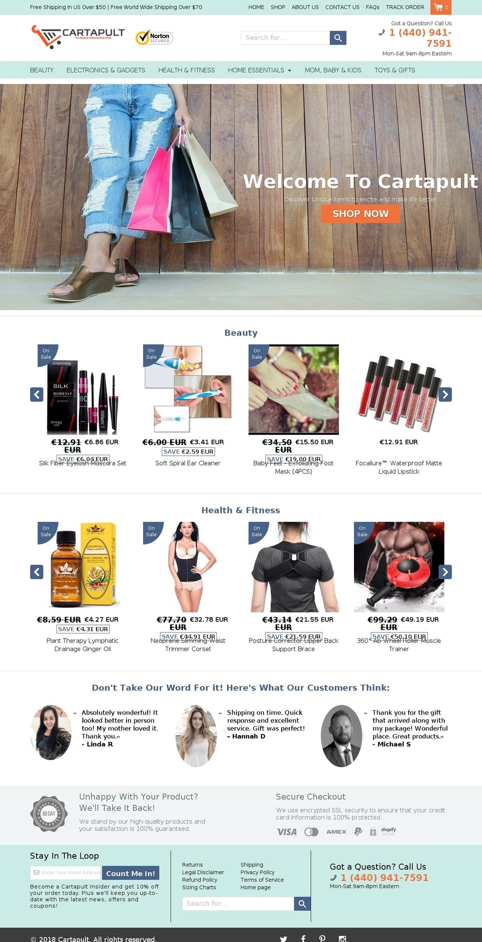 cartapult.com — Shopify storefront screenshot