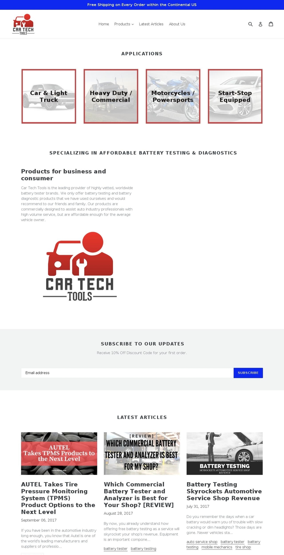 cartechtools.com — Shopify storefront screenshot