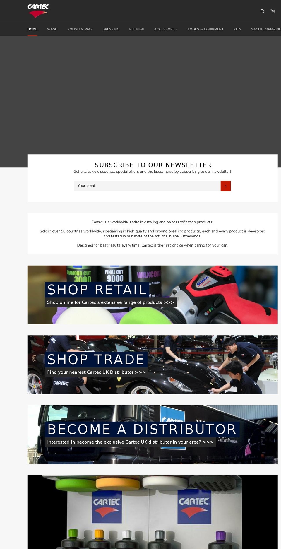 Customer Pricing Active Shopify theme site example cartecuk.com