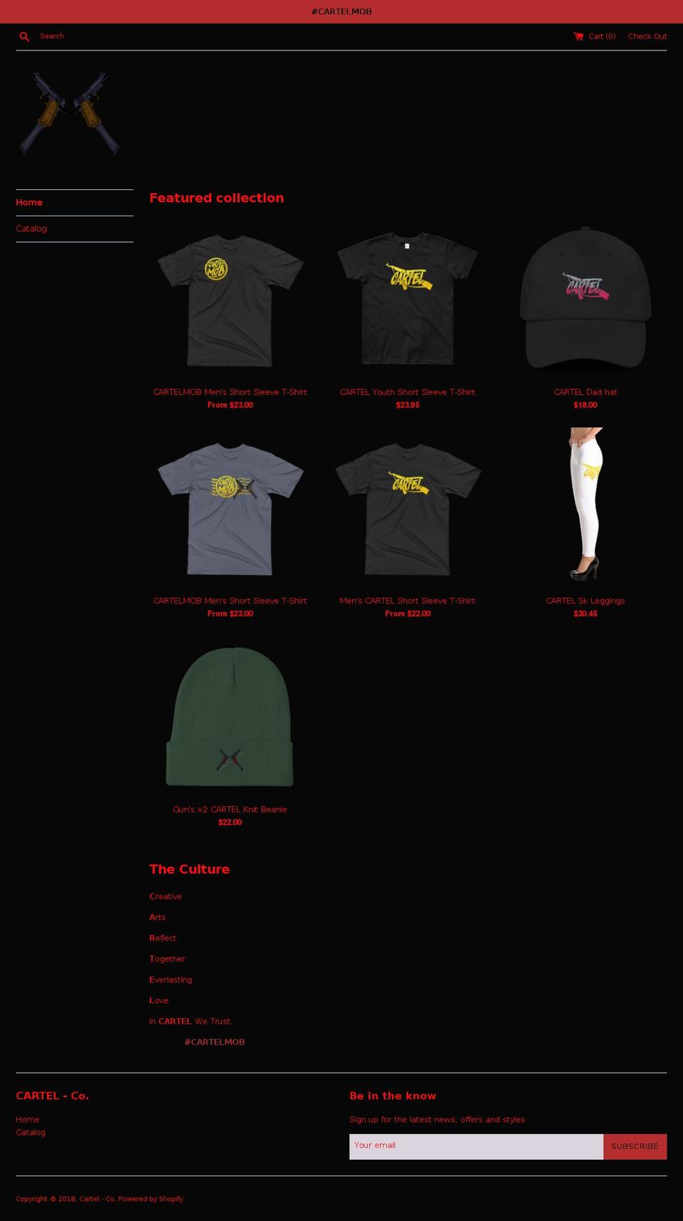 cartel-co.com — Shopify storefront screenshot