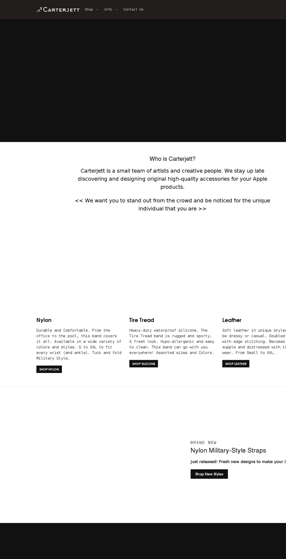 carterjett.com shopify website screenshot