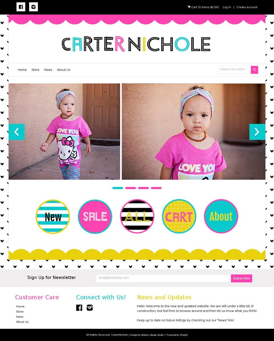 cake-grace-eight Shopify theme site example carternichole.com