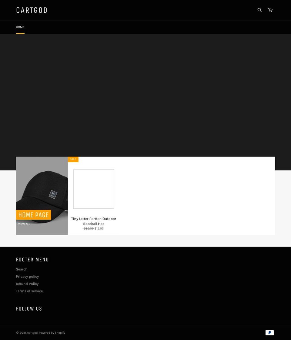cartgod.com — Shopify storefront screenshot