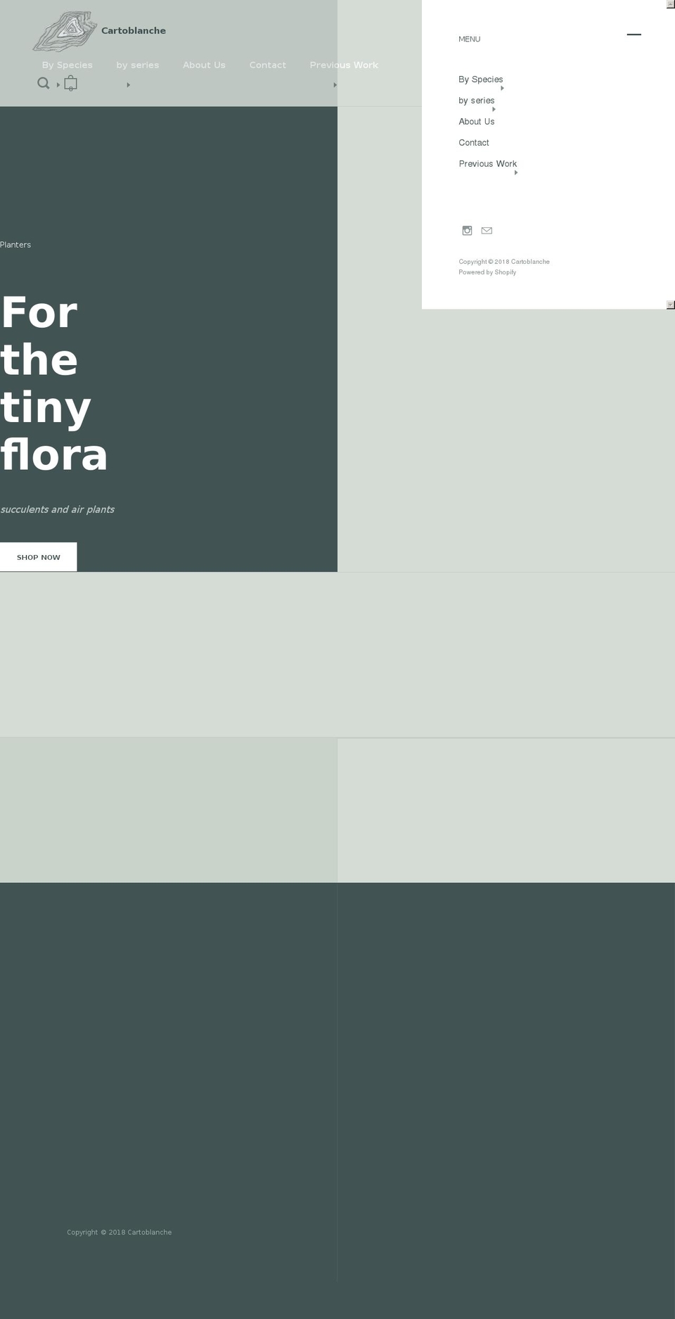 cartoblanche.com — Shopify storefront screenshot