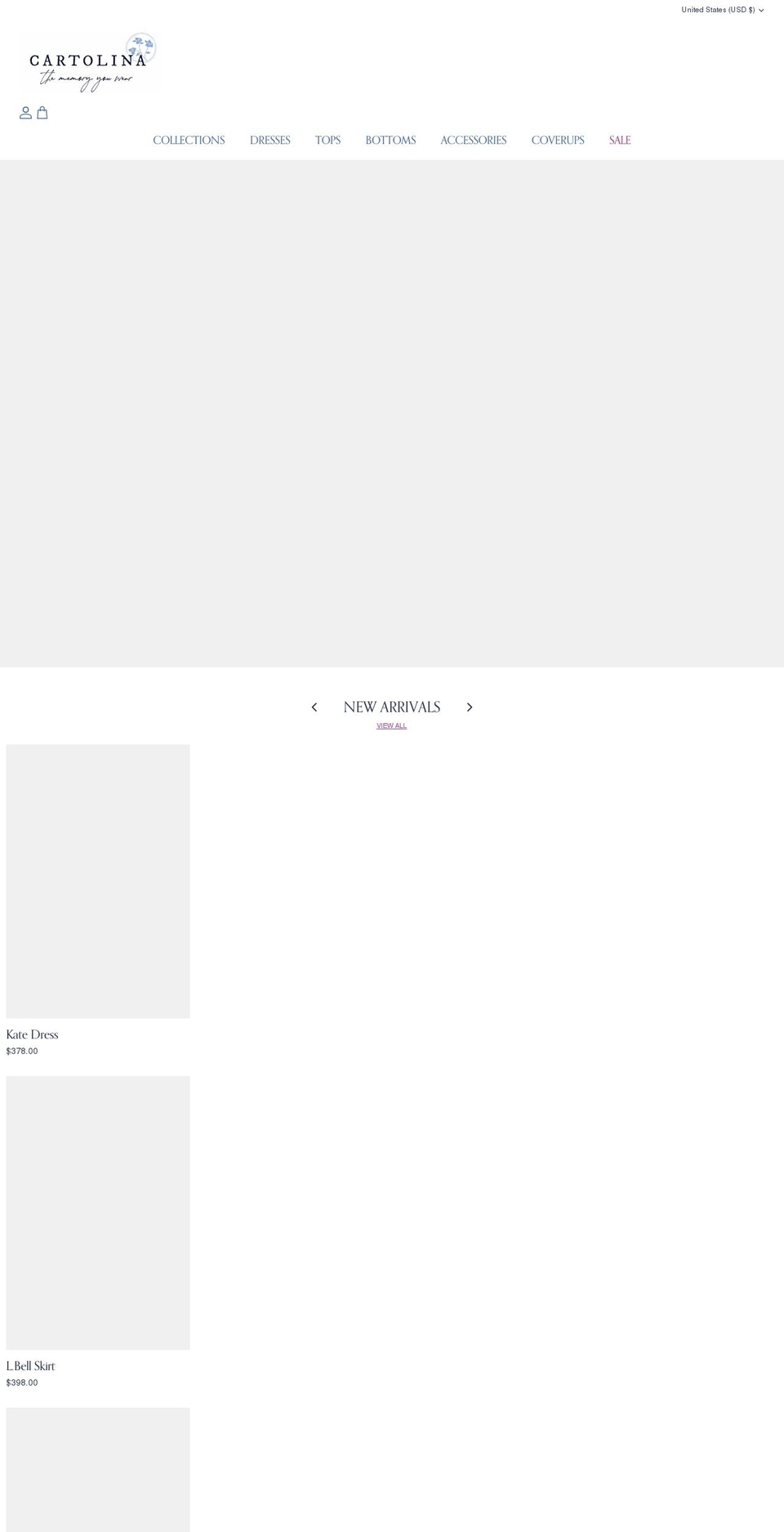 cartolinanantucket.com shopify website screenshot