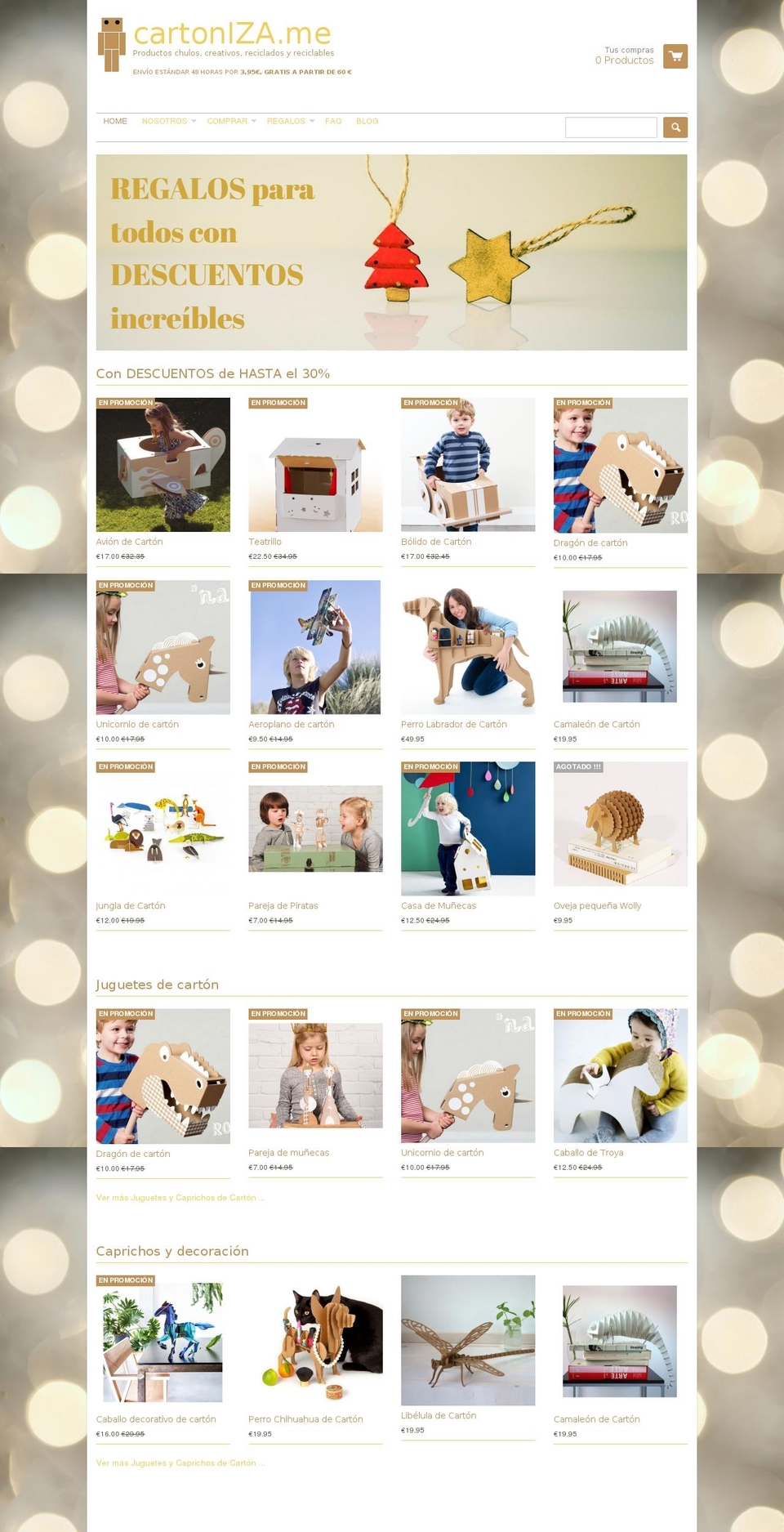 cartoniza.com shopify website screenshot