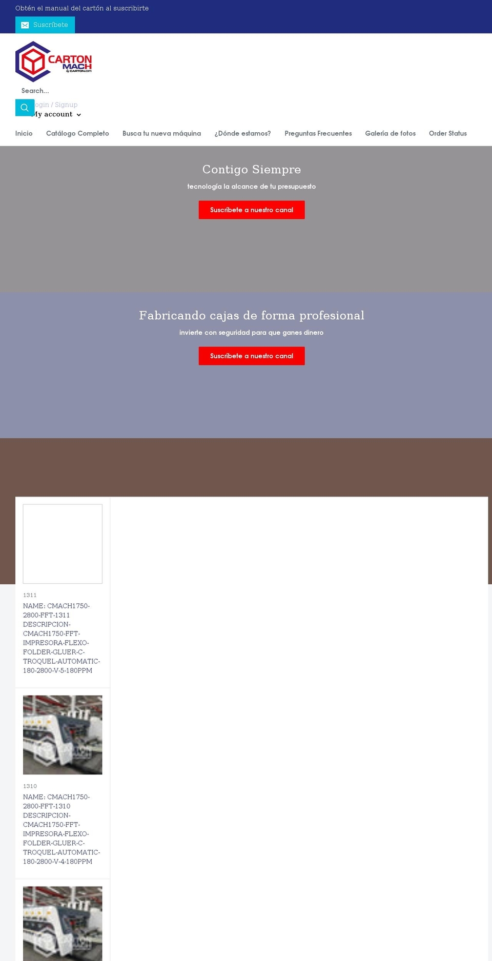 cartonmach.com shopify website screenshot