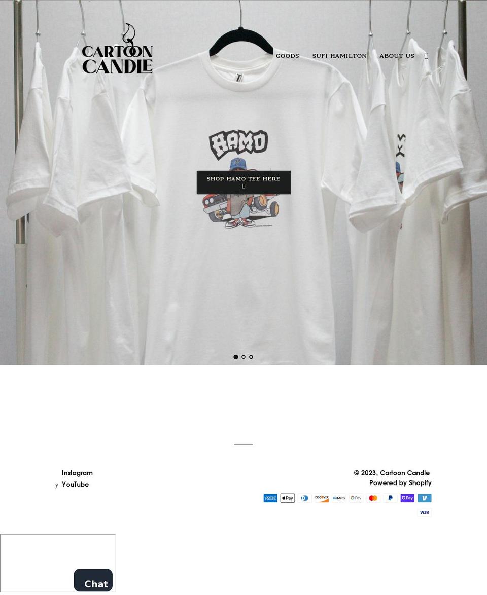 cartooncandle.com shopify website screenshot