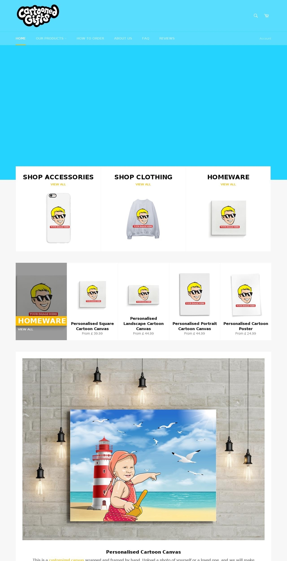cartoonedgifts.com — Shopify storefront screenshot