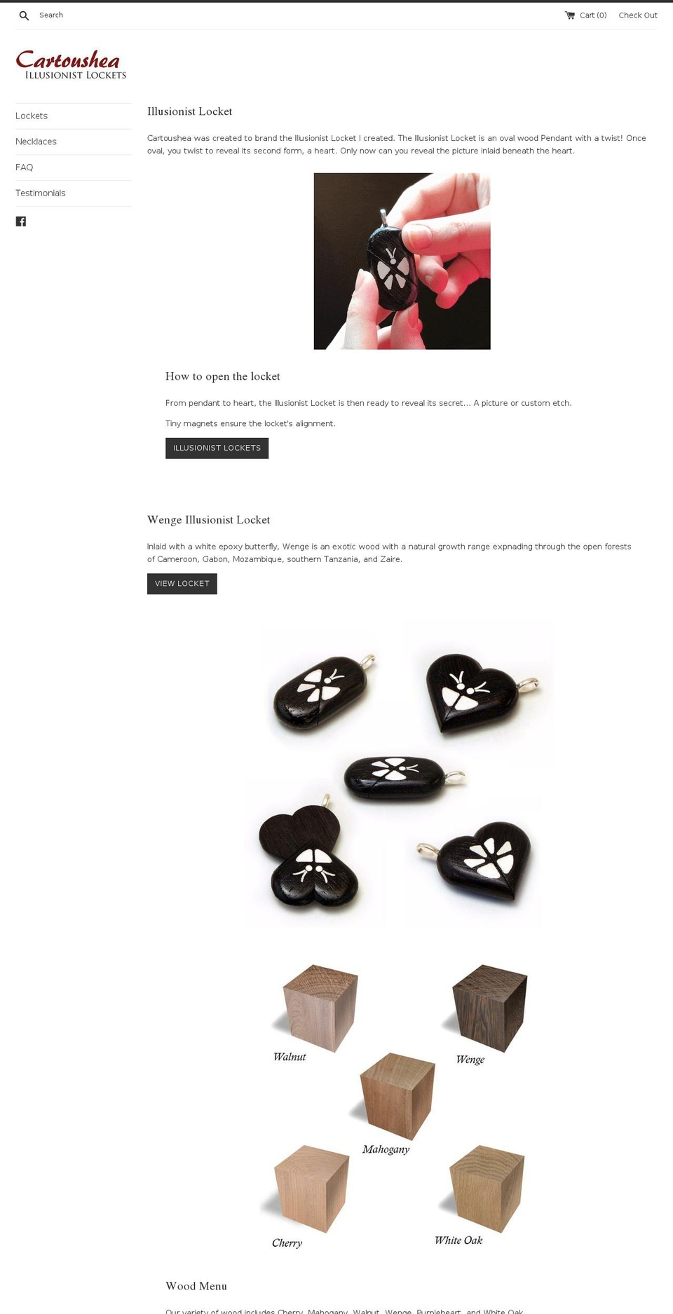 cartoushea.com — Shopify storefront screenshot