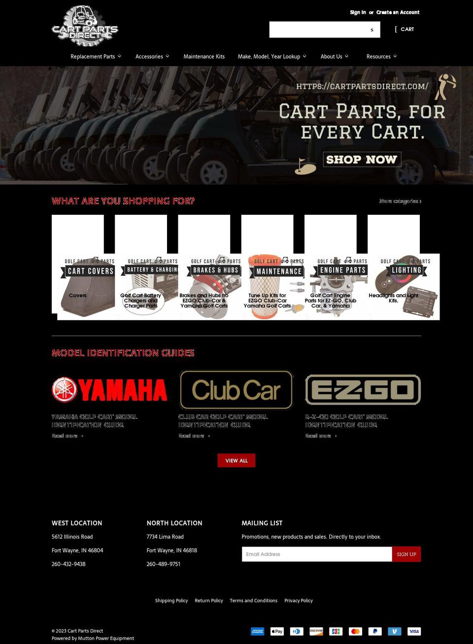 CPD Shopify theme site example cartpartsdirect.com