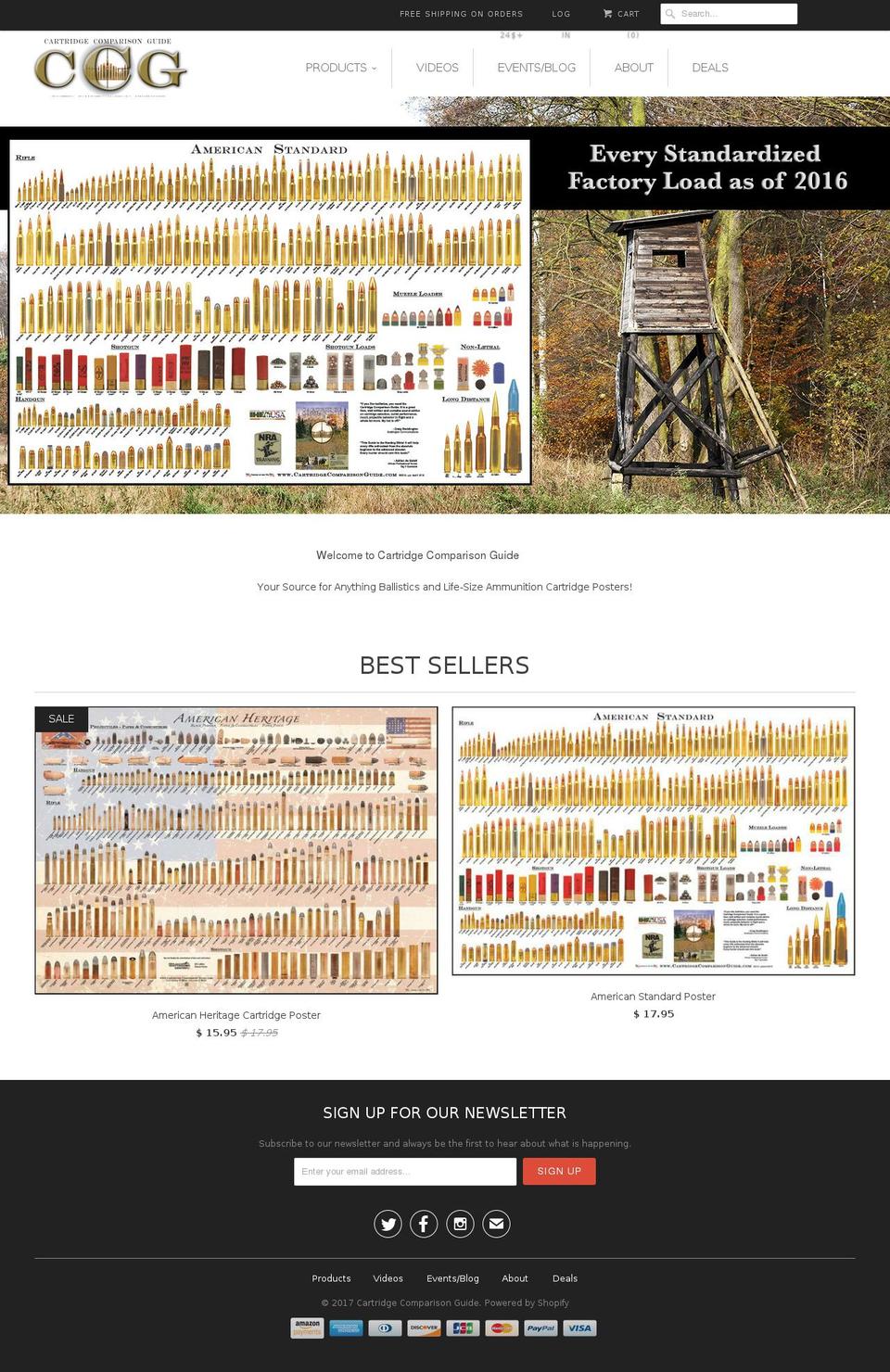 cartridgecomparison.com shopify website screenshot