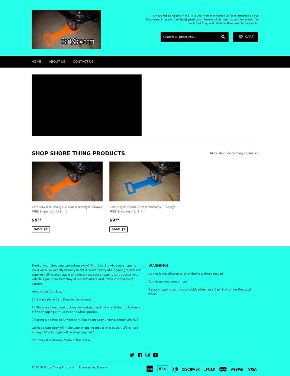 cartstay.com — Shopify storefront screenshot