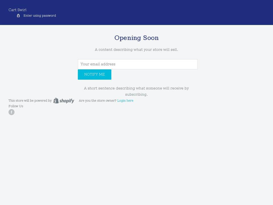 cartswirl.com shopify website screenshot