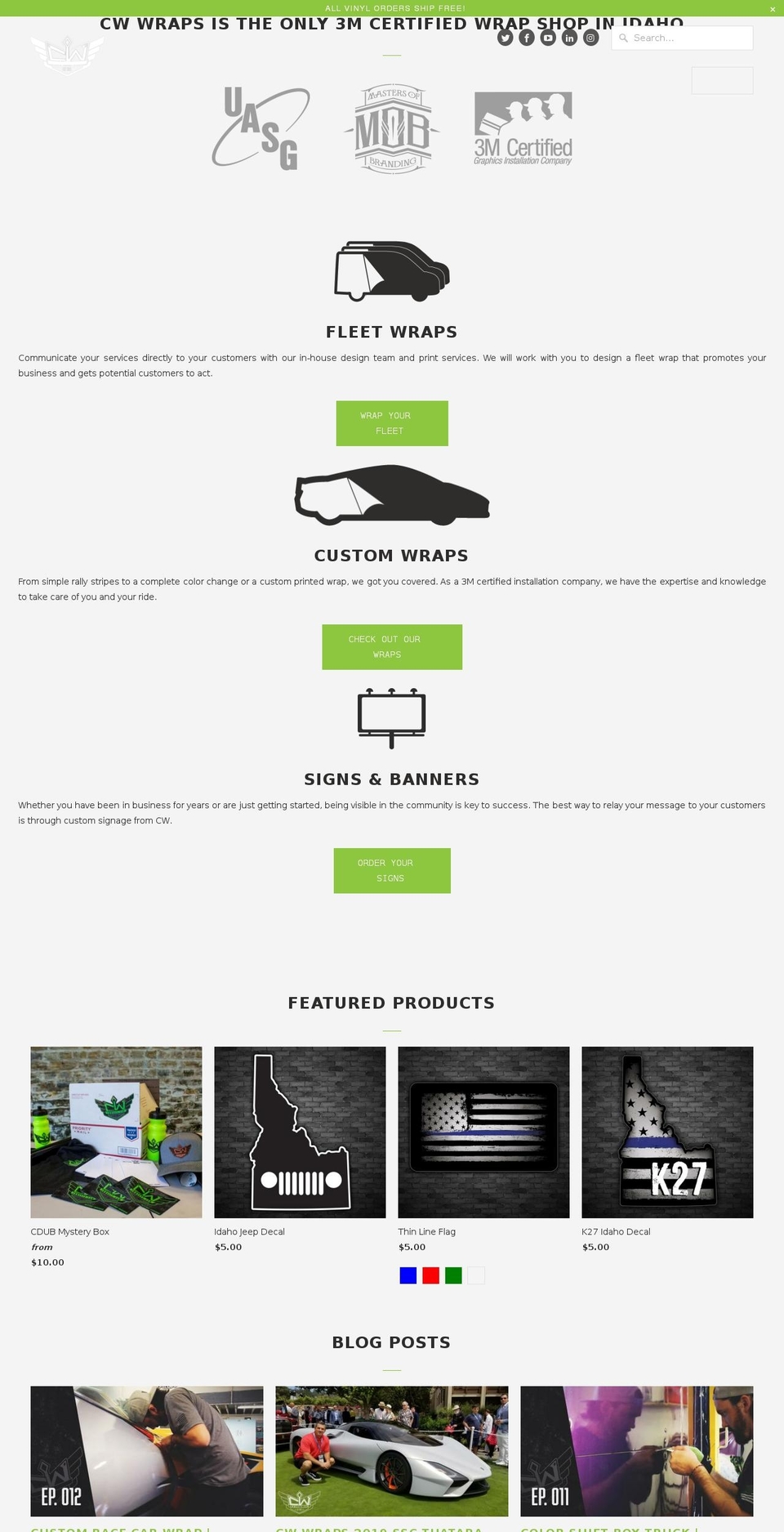 cartwrappers.net shopify website screenshot
