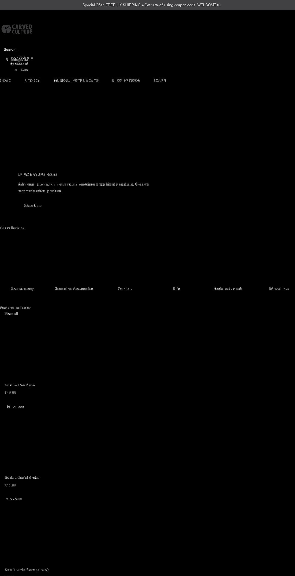 carvedculture.com shopify website screenshot