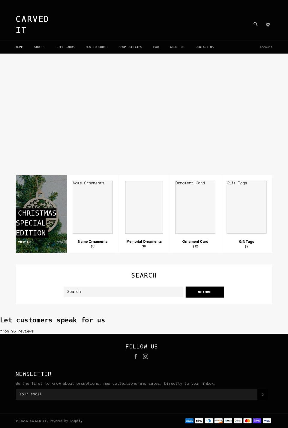 carvedit.com shopify website screenshot