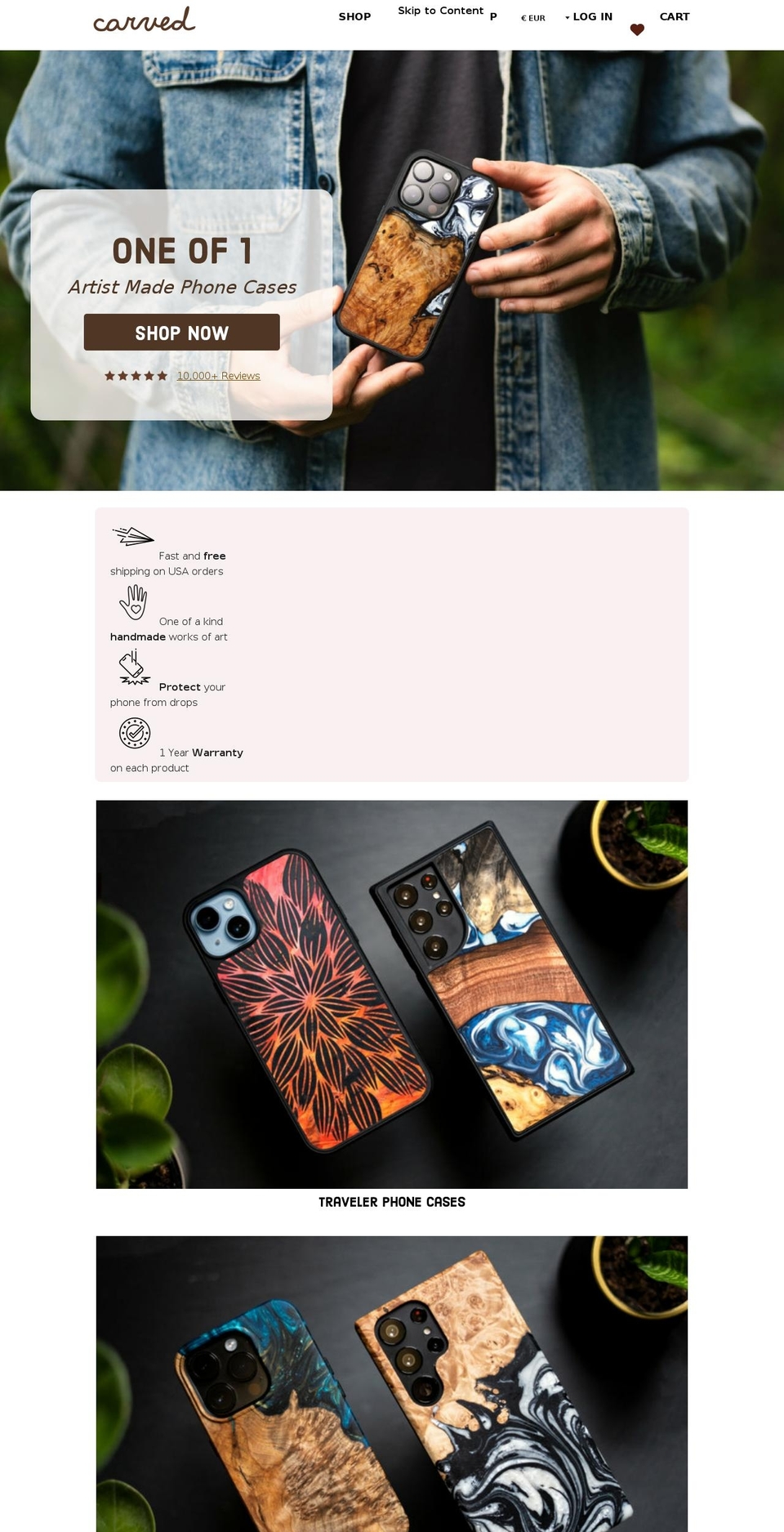 carvedx.com — Shopify storefront screenshot