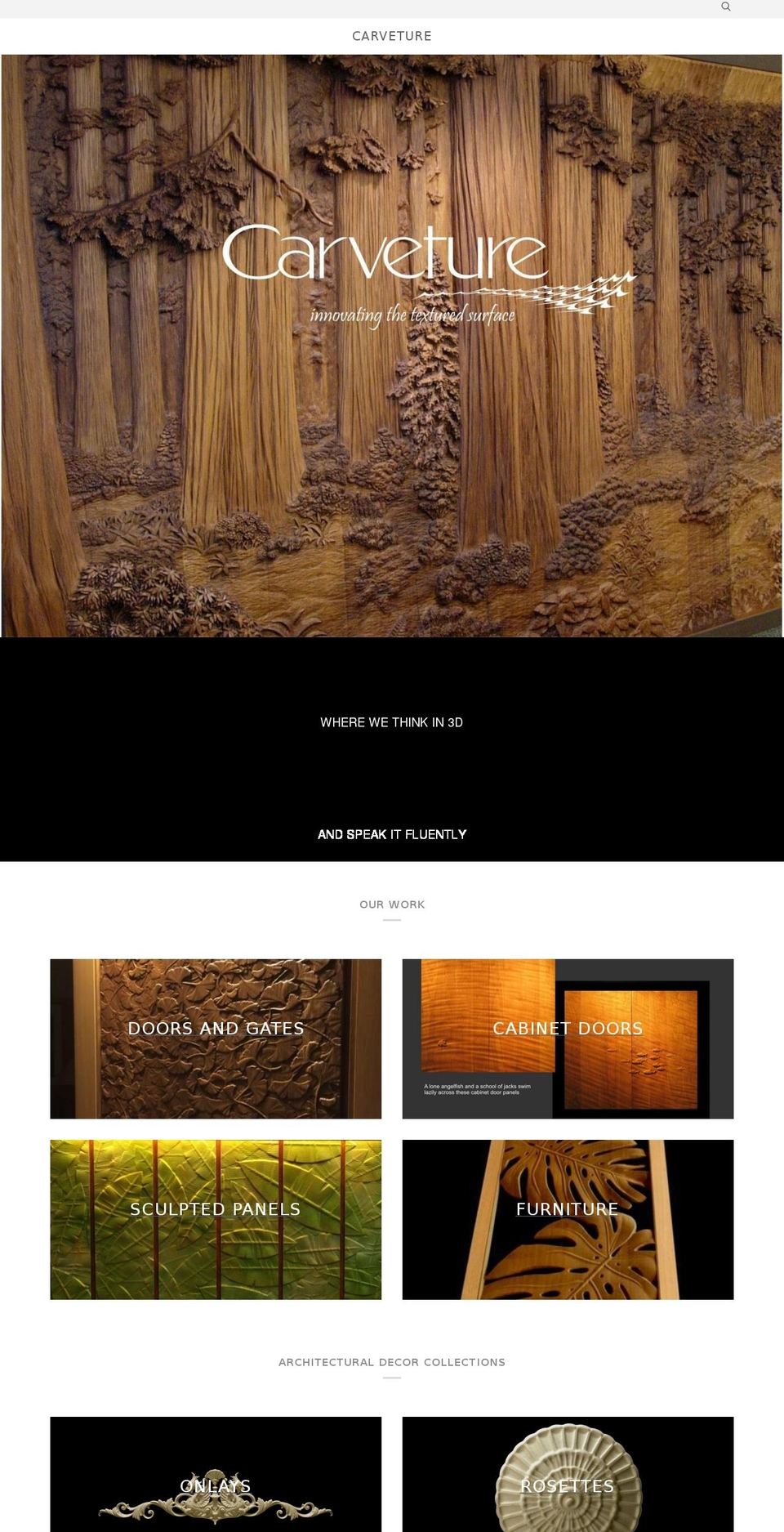 carveture.com shopify website screenshot