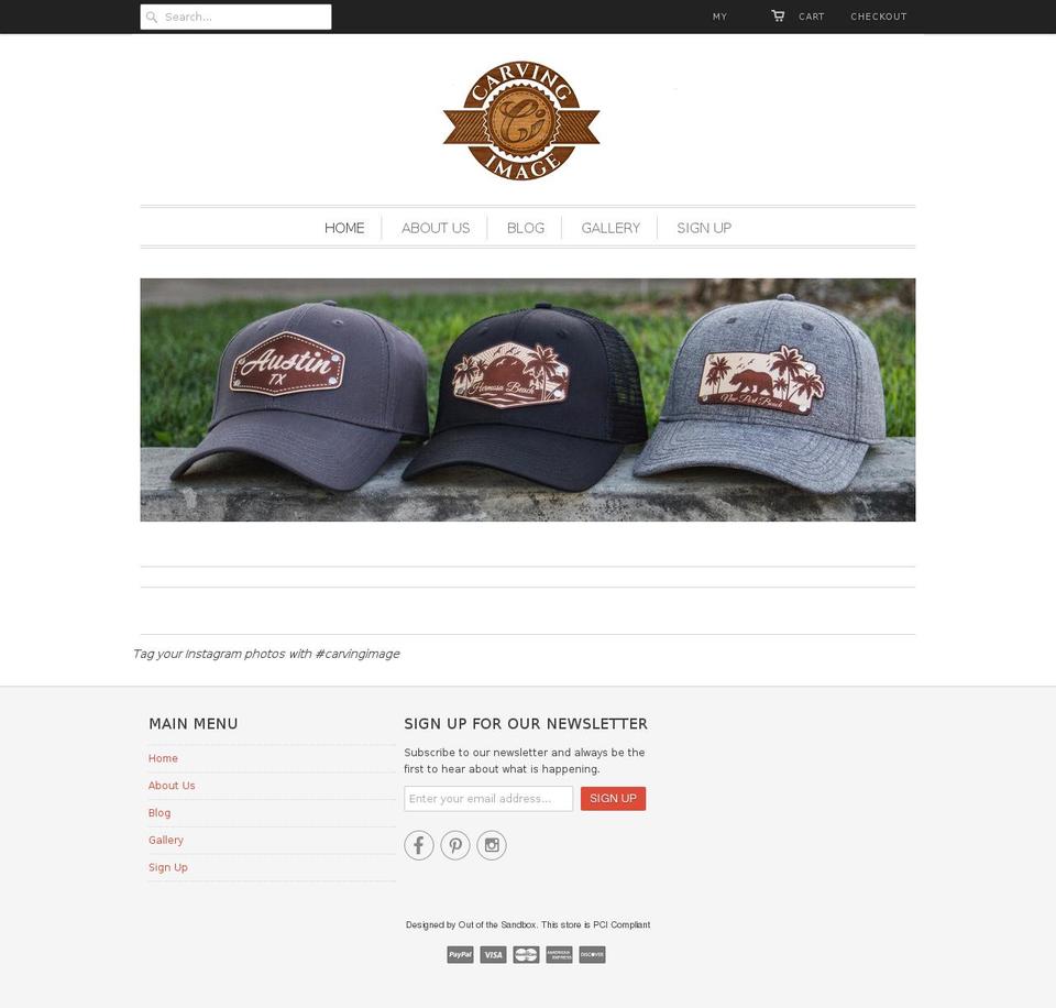 carvingimage.com shopify website screenshot