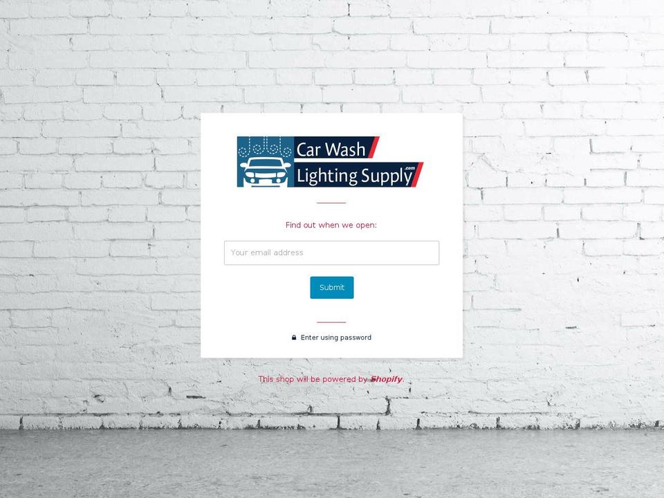 carwashlightingsupply.com shopify website screenshot
