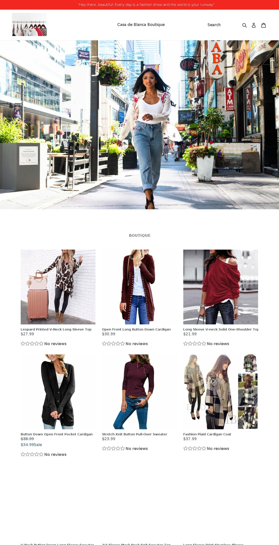 casa-de-blanca.com — Shopify storefront screenshot