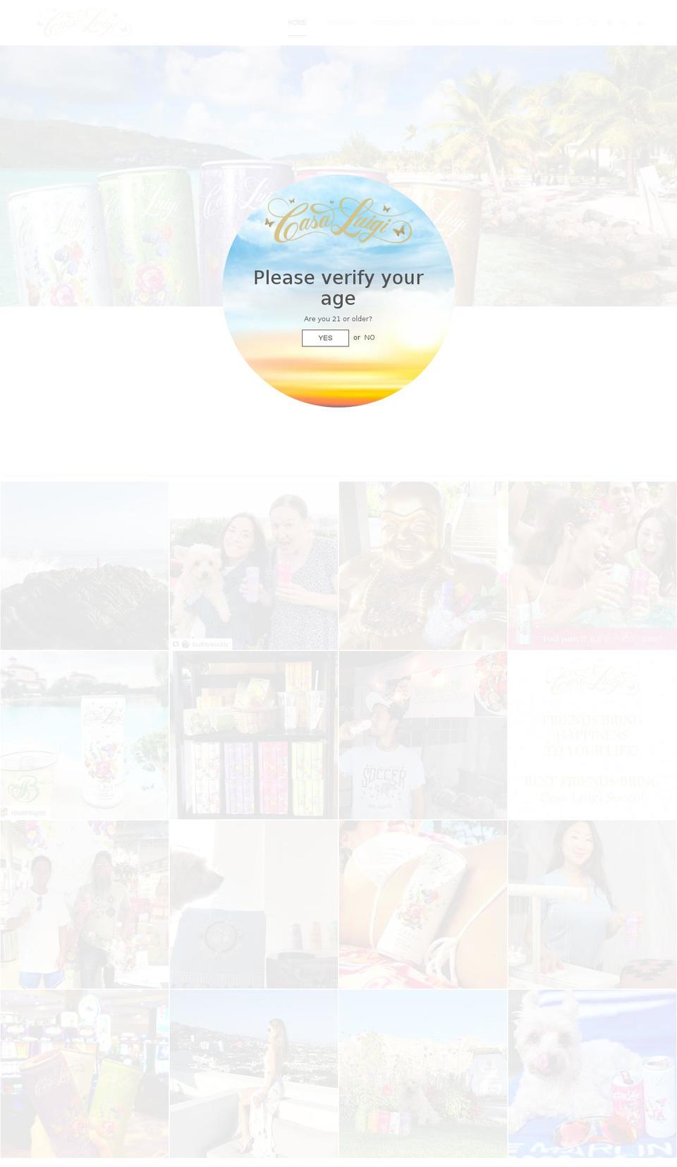 casa-luigi.com shopify website screenshot