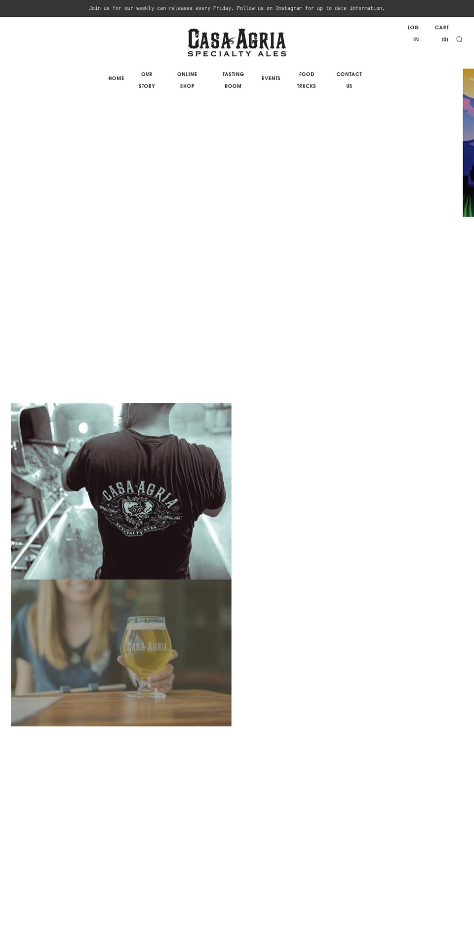 casaagria.com shopify website screenshot