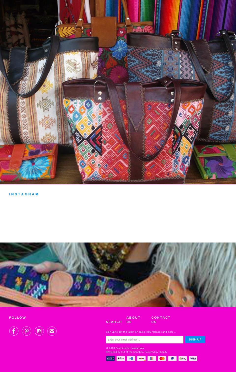 casaarriola.com — Shopify storefront screenshot