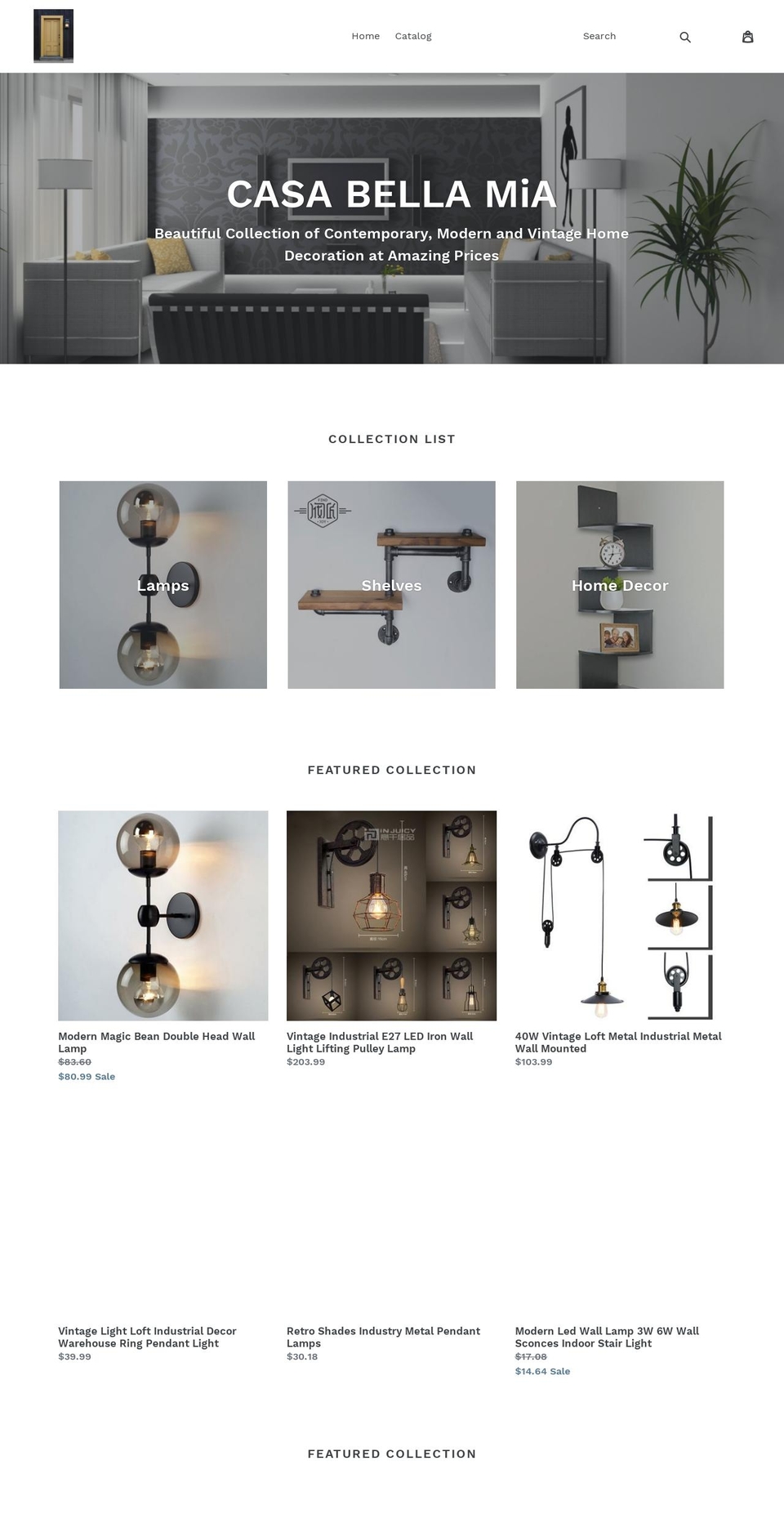casabellamia.net shopify website screenshot