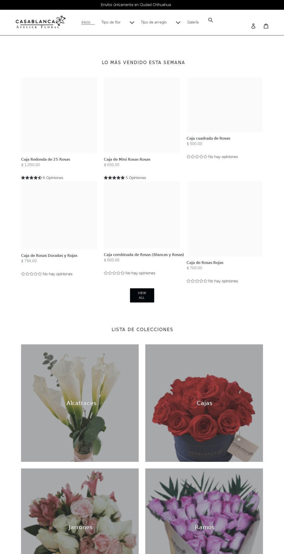 casablancaatelierfloral.com shopify website screenshot