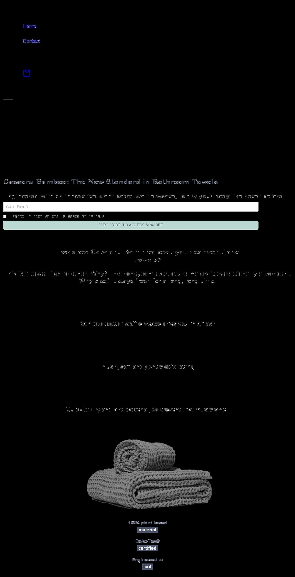 casacru.com shopify website screenshot