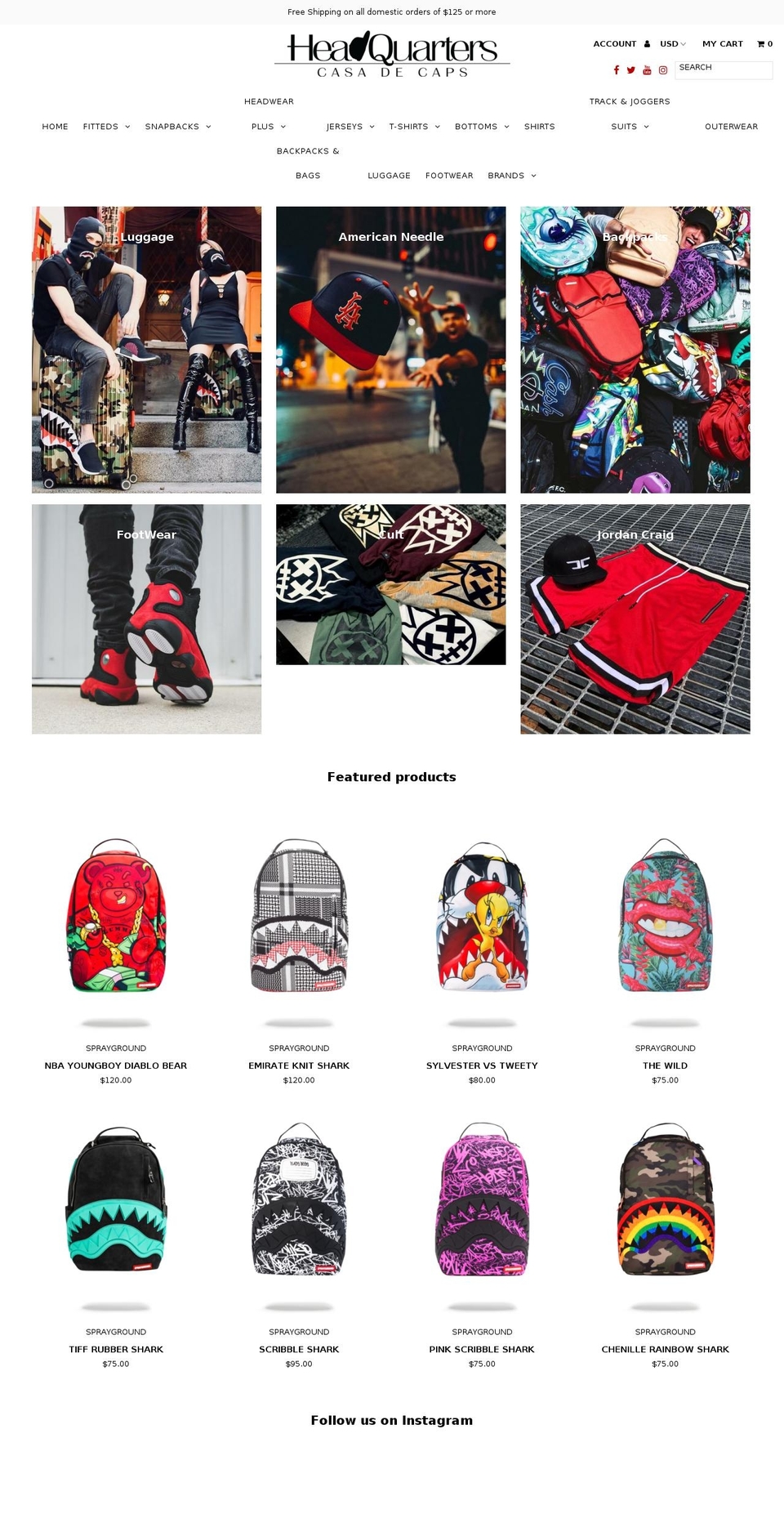 casadecaps.com — Shopify storefront screenshot