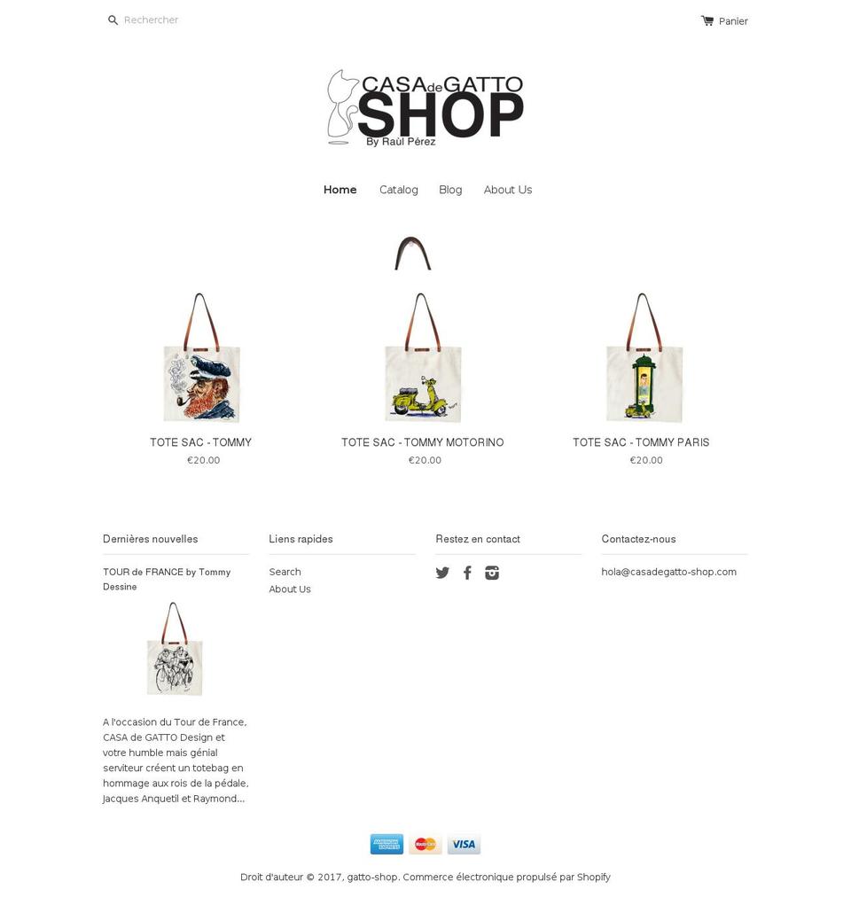 casadegatto-shop.com shopify website screenshot