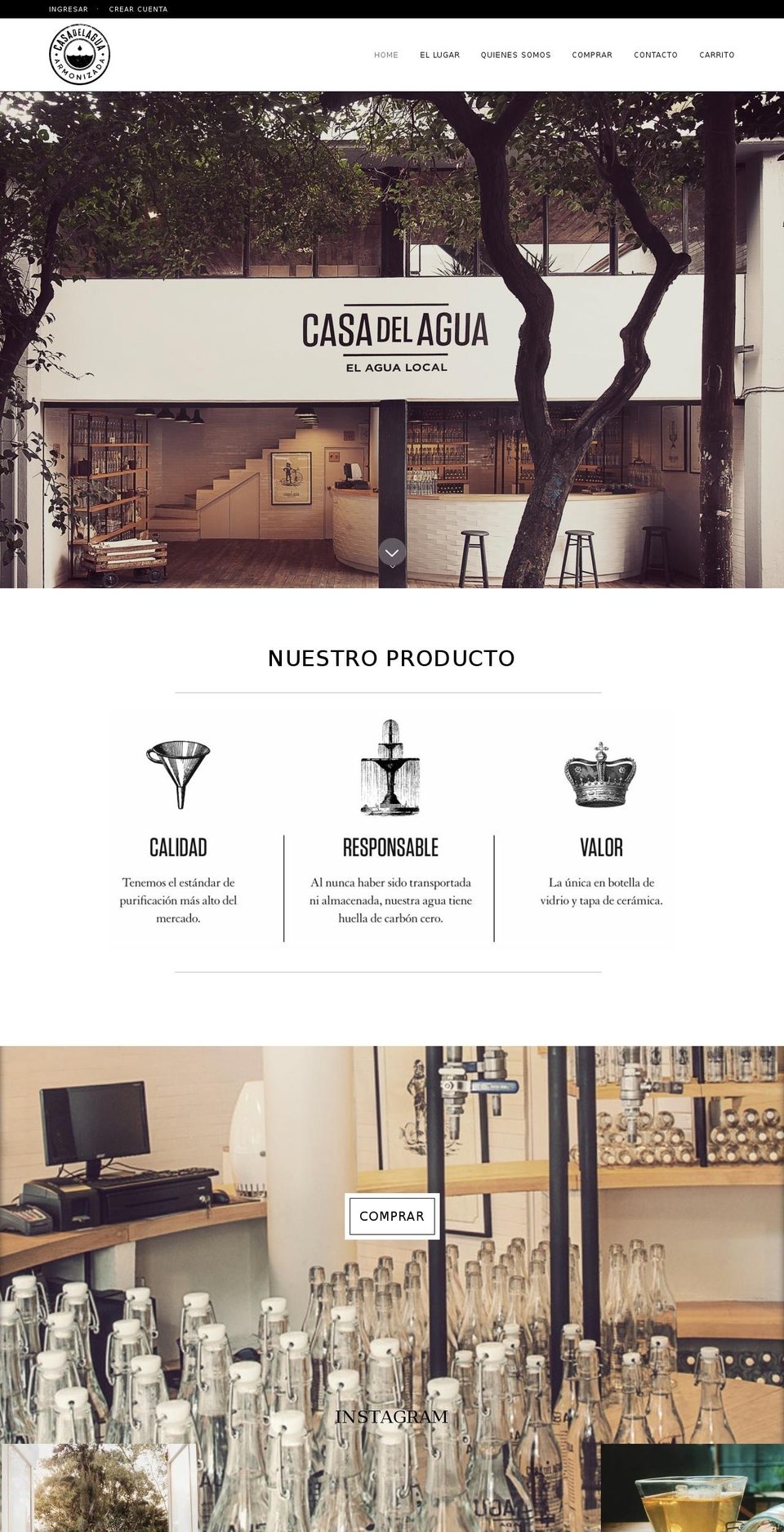 casadelagua.net shopify website screenshot