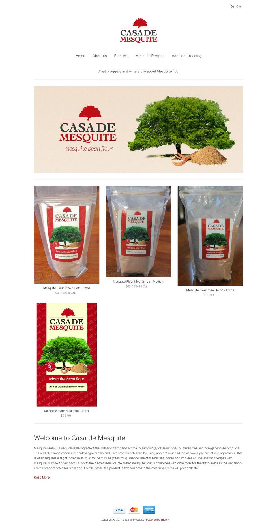 casademesquite.com shopify website screenshot