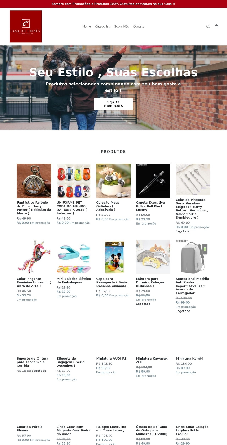 casadochines.com — Shopify storefront screenshot